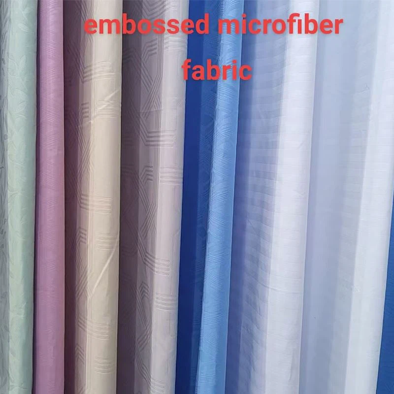 Preget mikrofiber polyester stoff